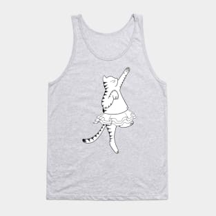 Dancing Ballerina Cat "Blubberina" Tank Top